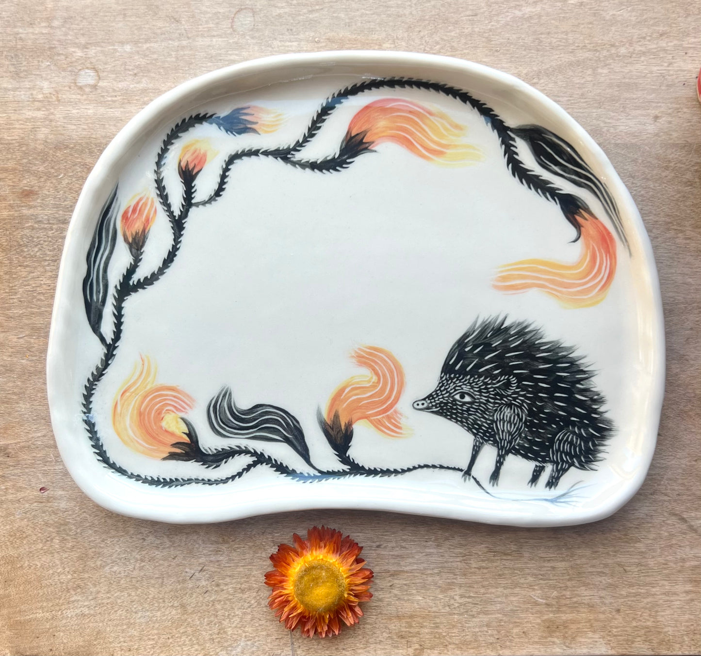 Hedgehog snack plate # 2