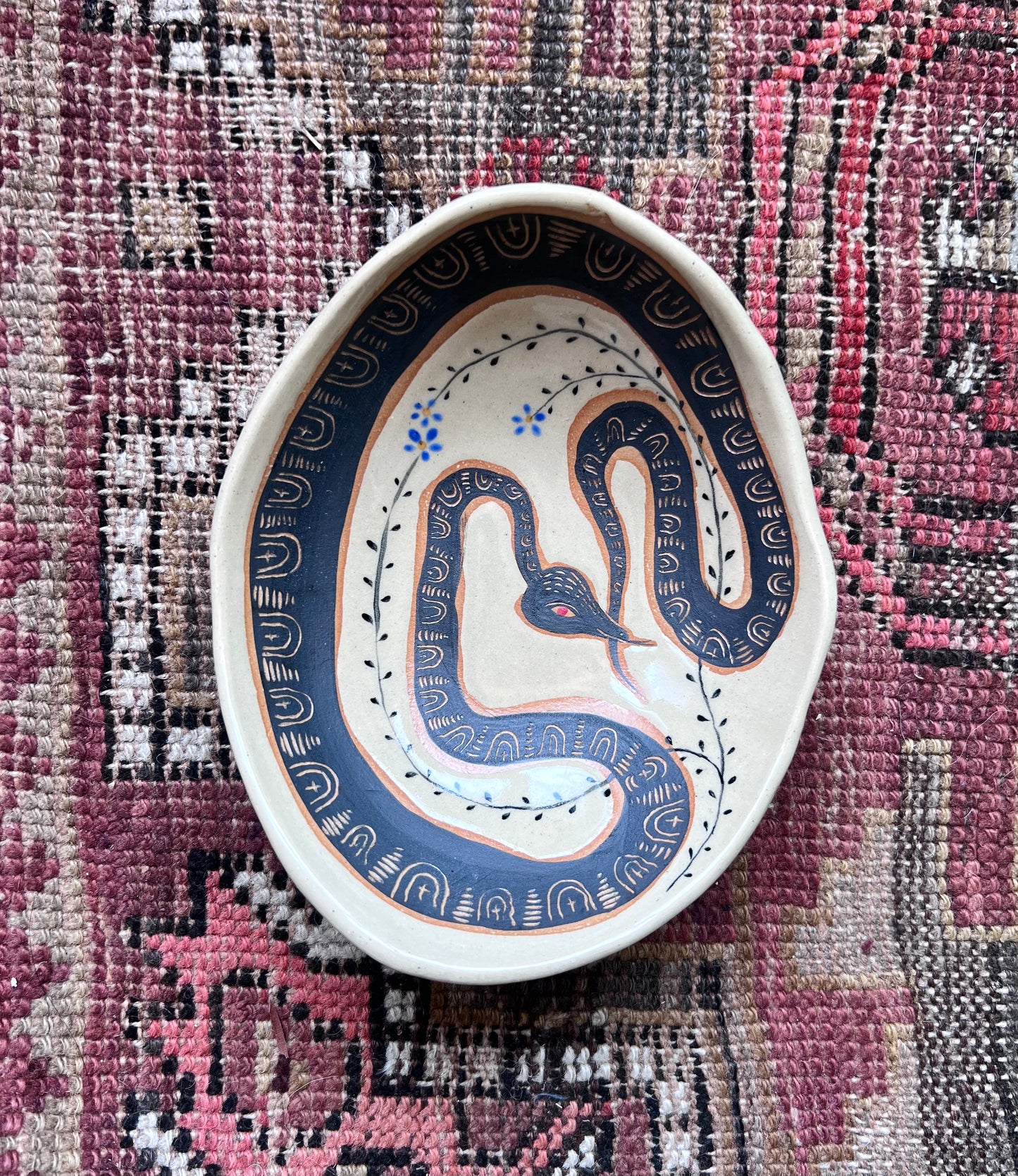 Snake trinket dish