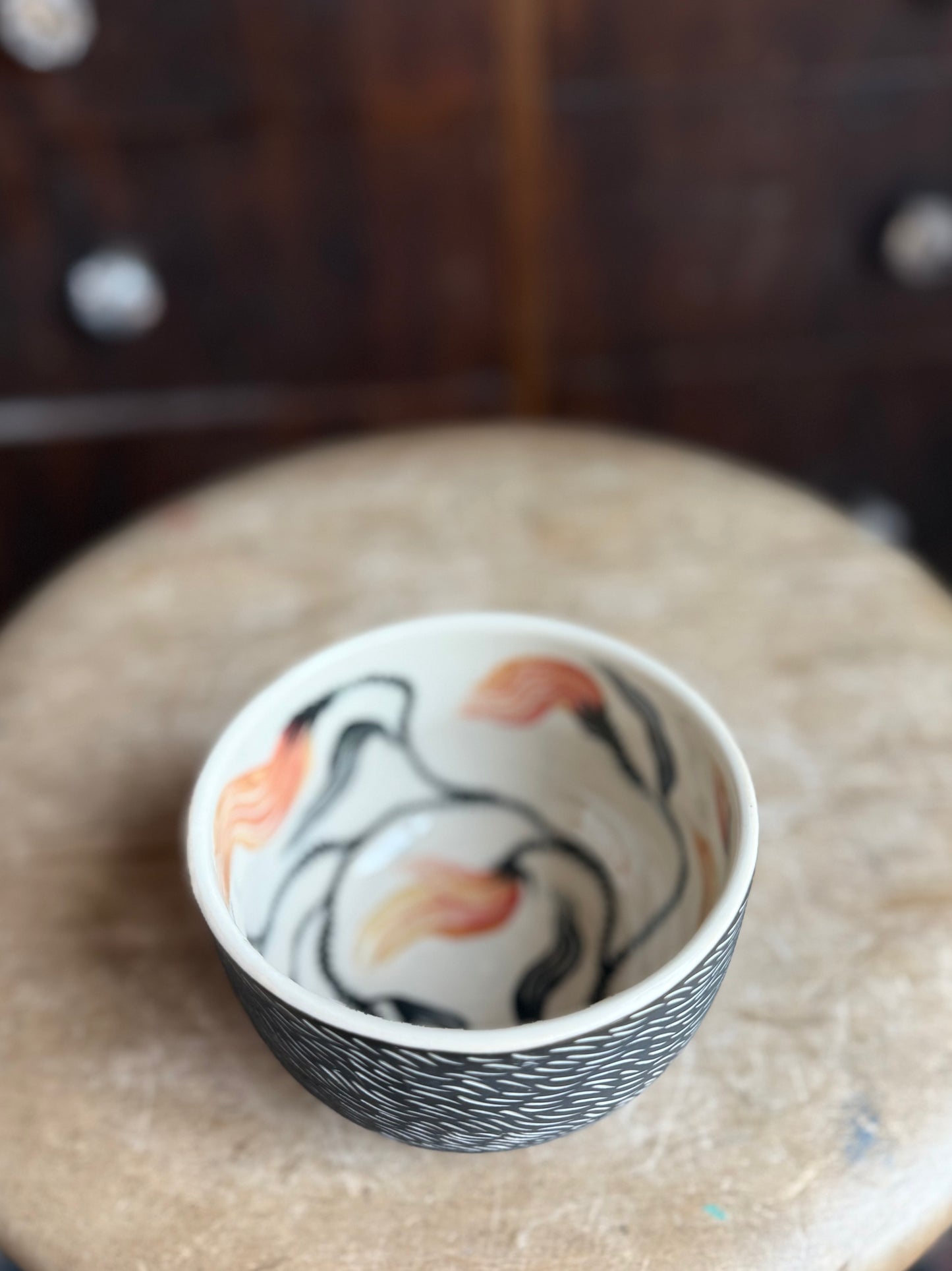 Fur and flowers Dessert bowl