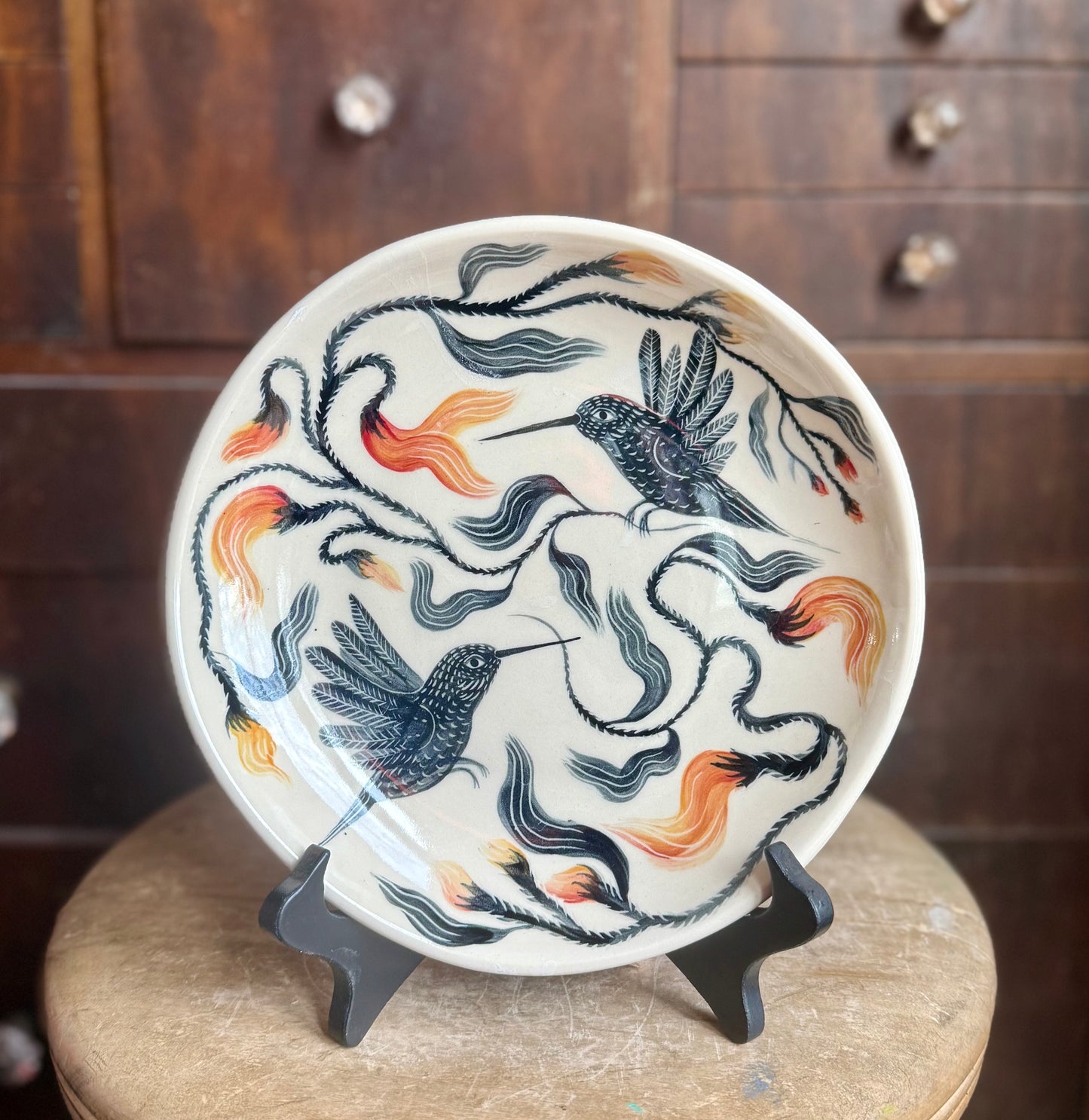 Hummingbird plate
