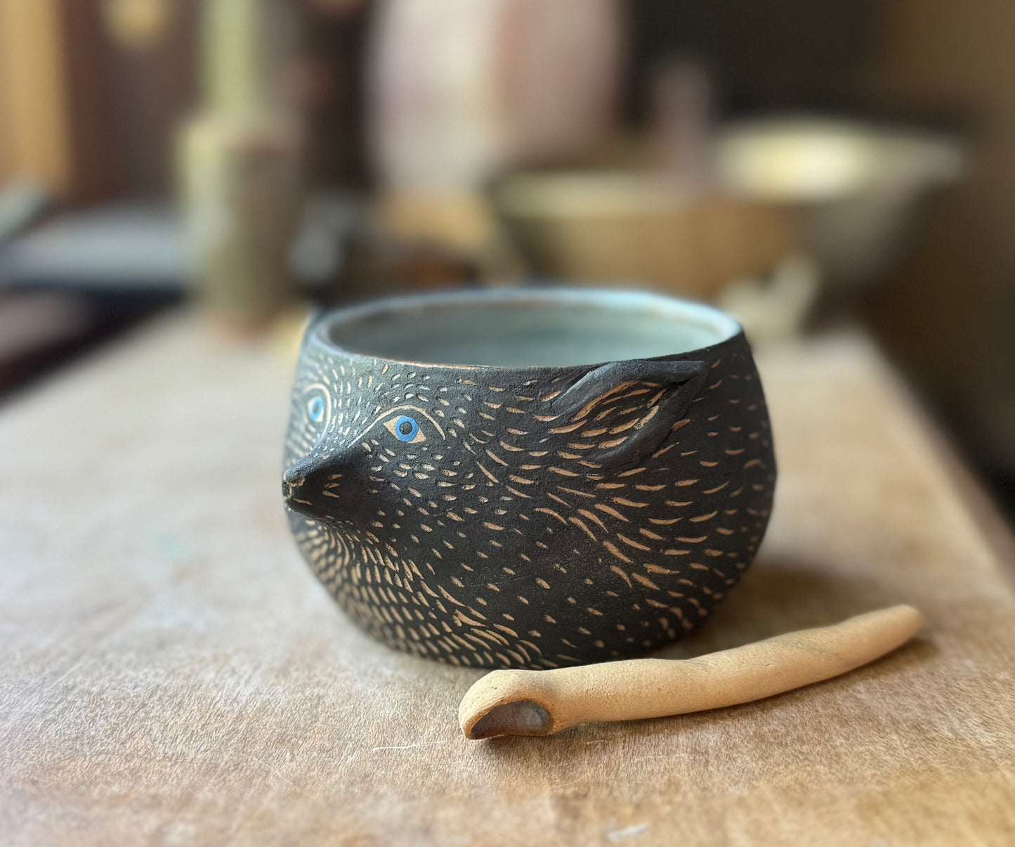 Fox creature salt bowl