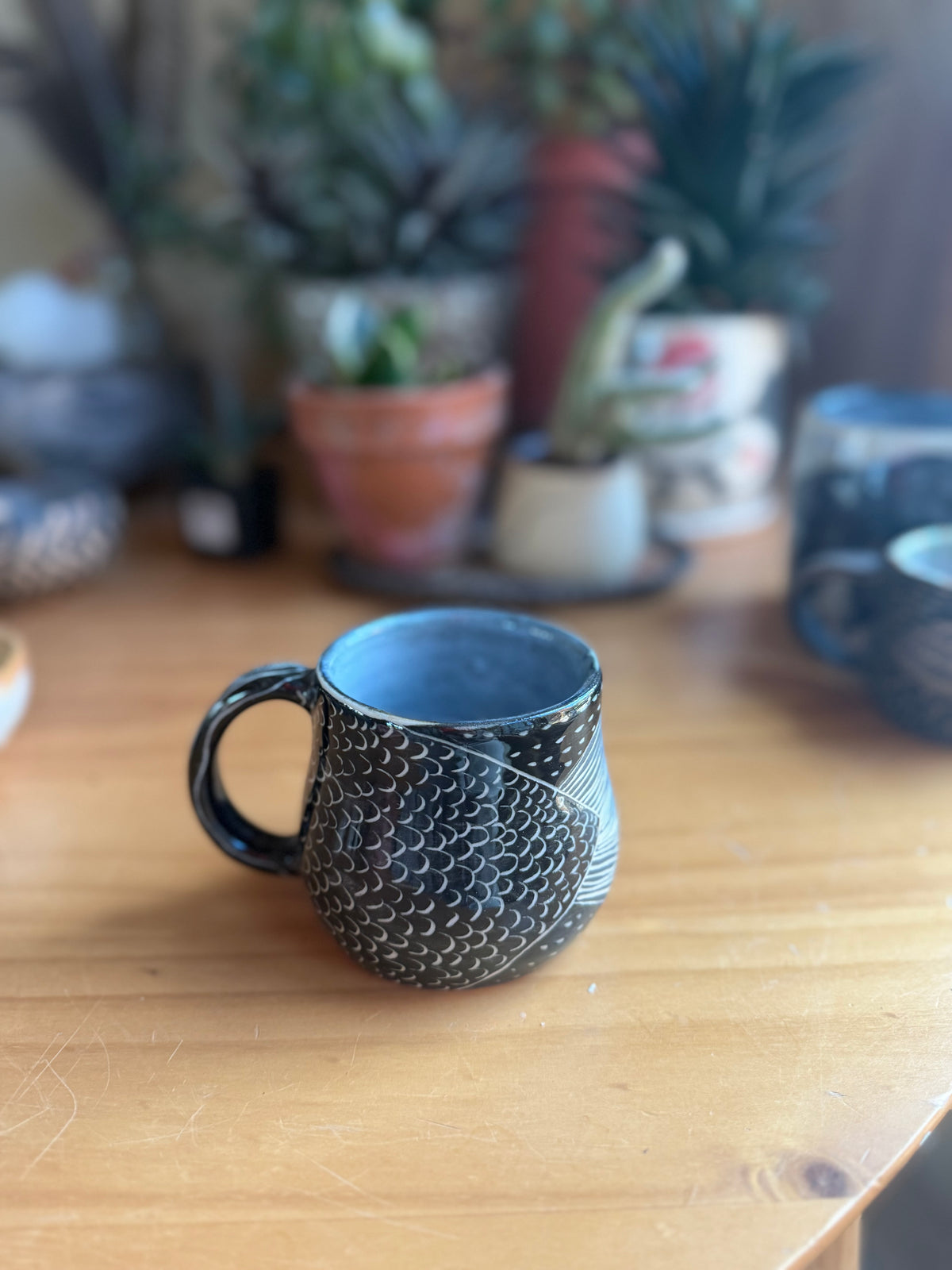 Fish scale mug