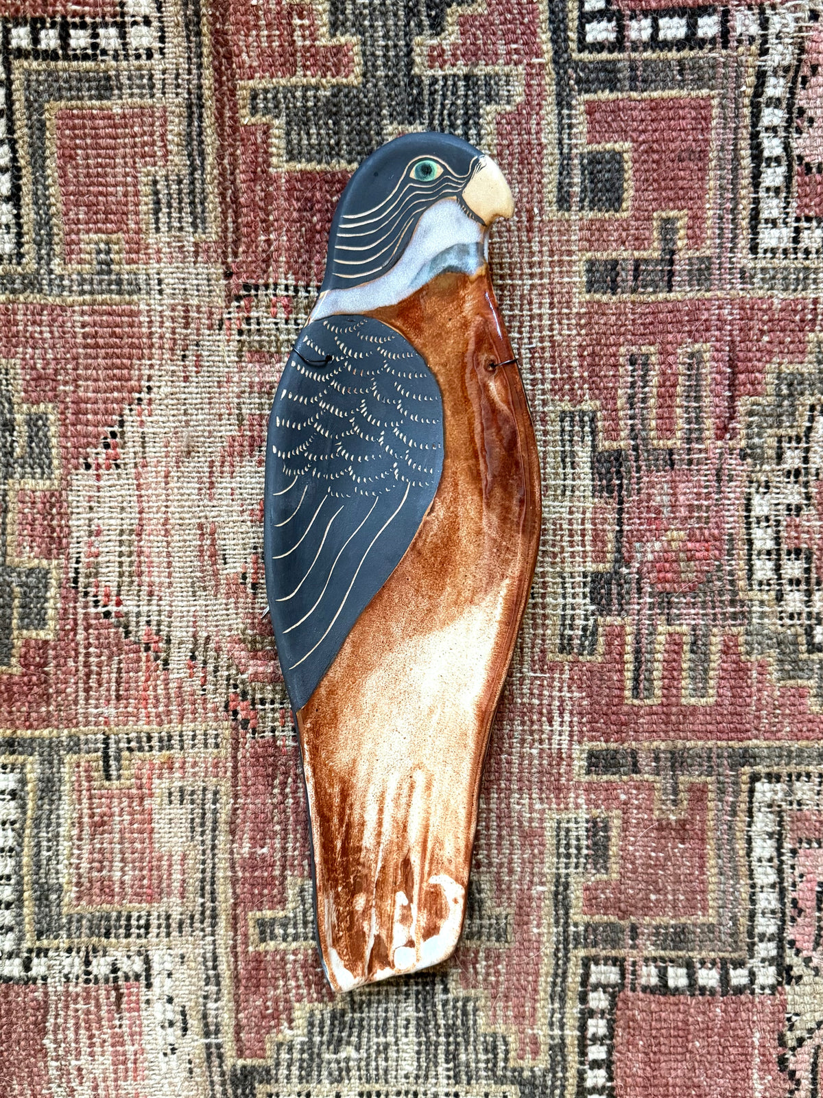 Guardian hawk wall hanging
