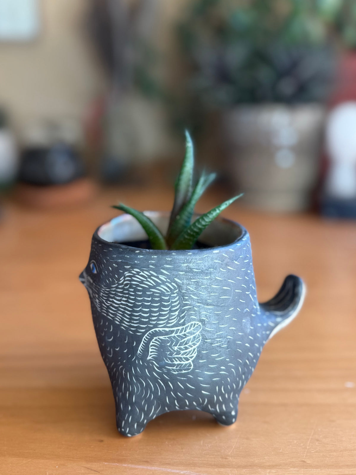 Bird creature planter