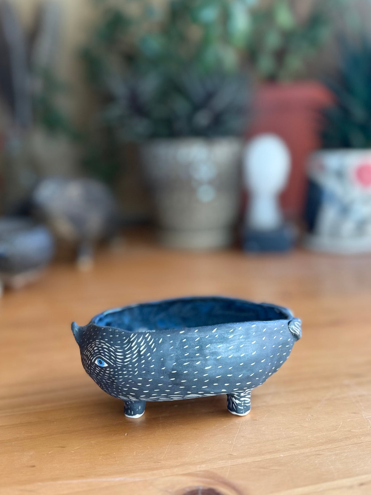 Weird whale creature salt bowl