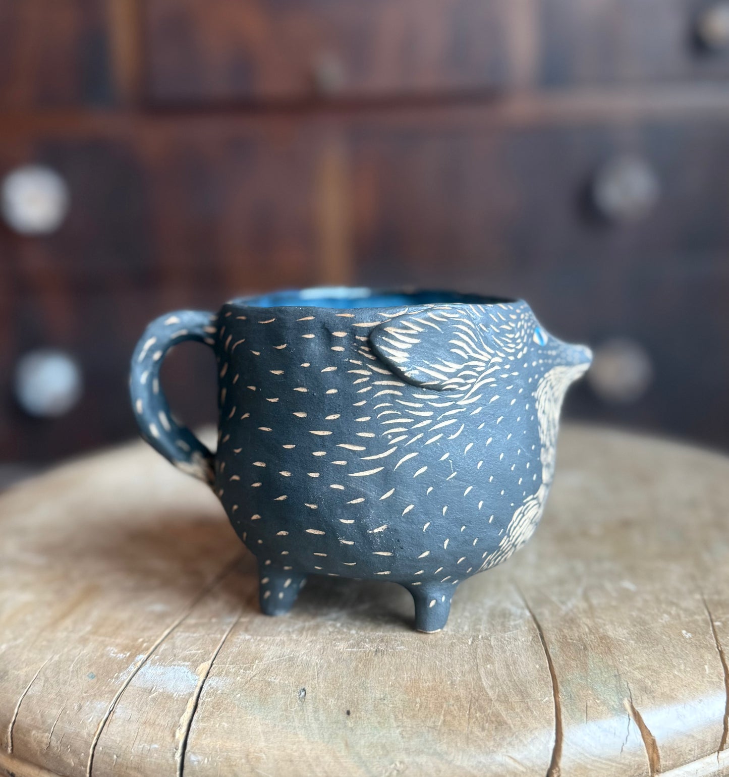 Anxiety riddled fox mug