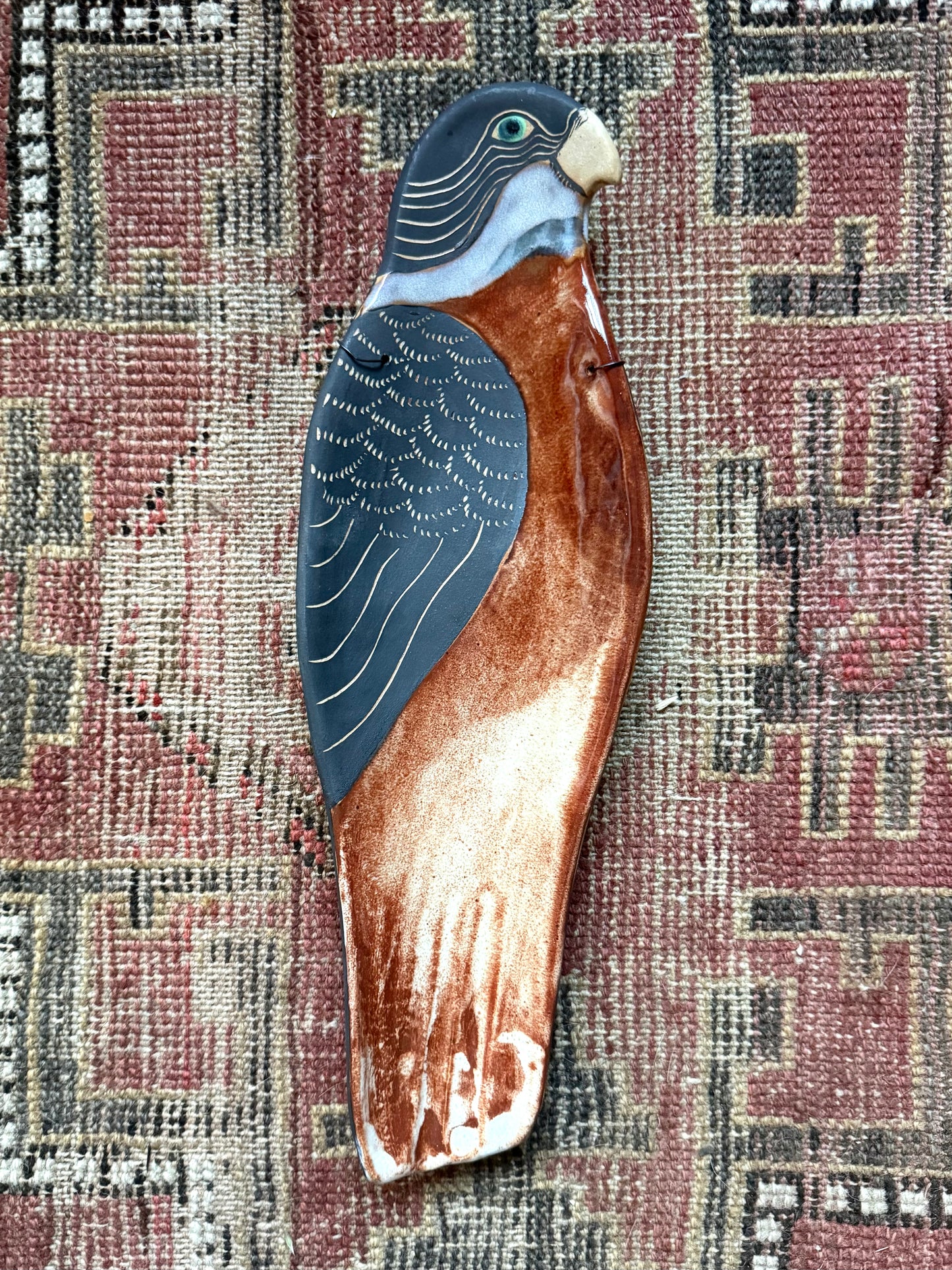 Guardian hawk wall hanging