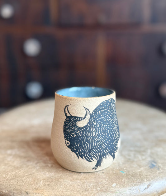 Small bison cup