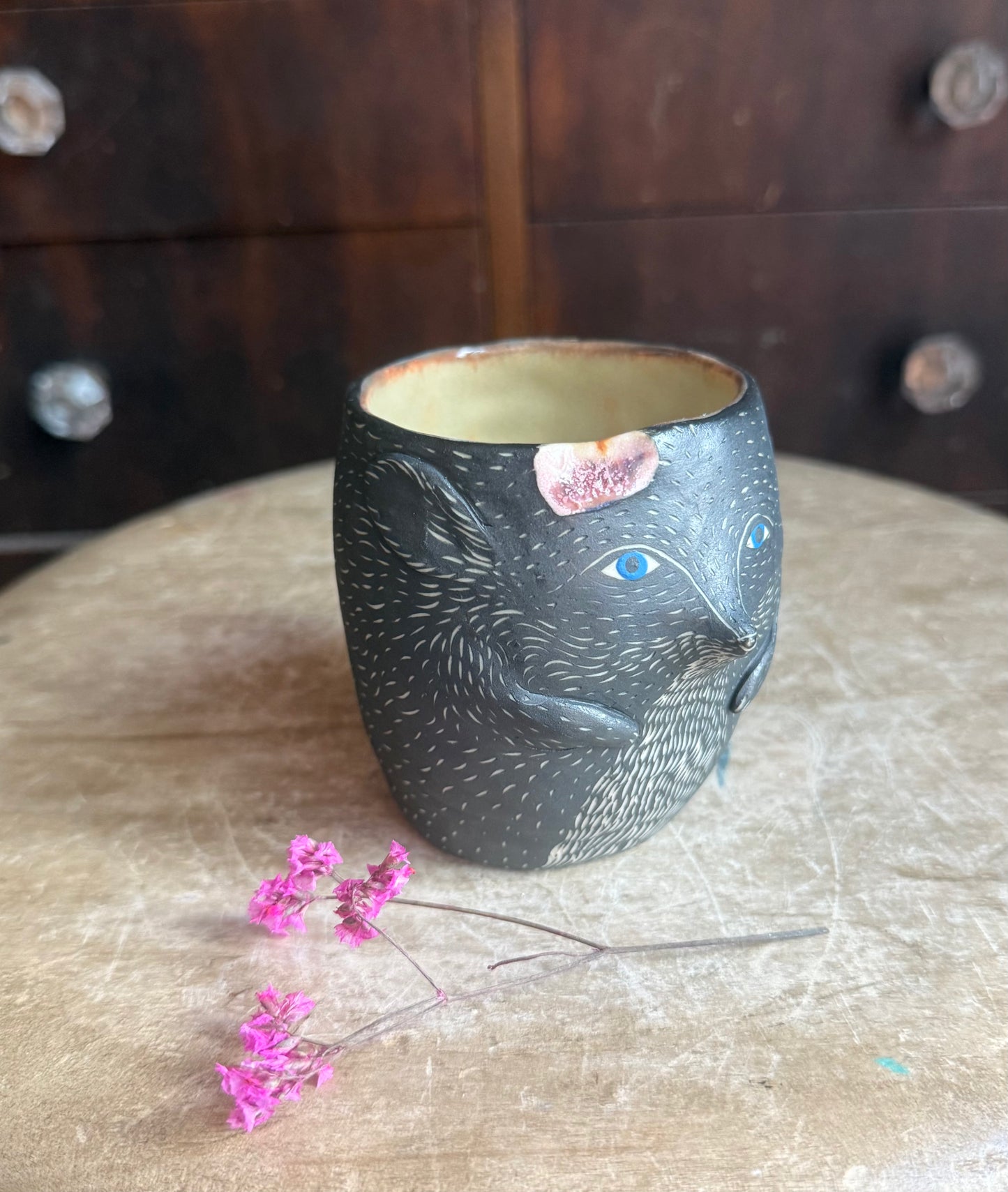 Slightly injured anxious Fox- Wounded in a kiln explosion