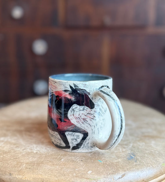 Runaway horse mug