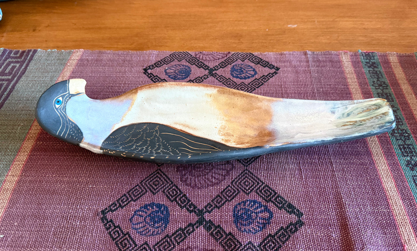 Bowl/ centerpiece :: guardian hawk
