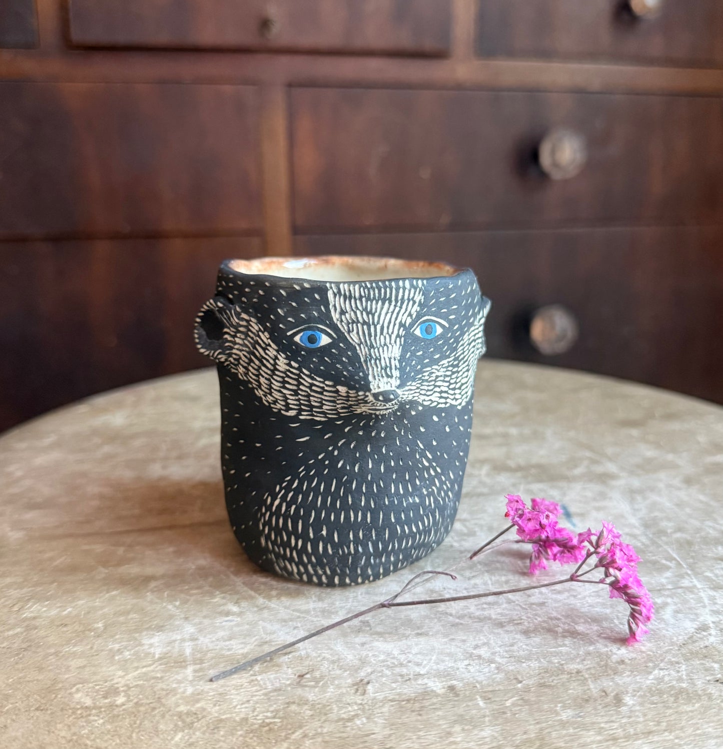 cappuccino badger boy mug