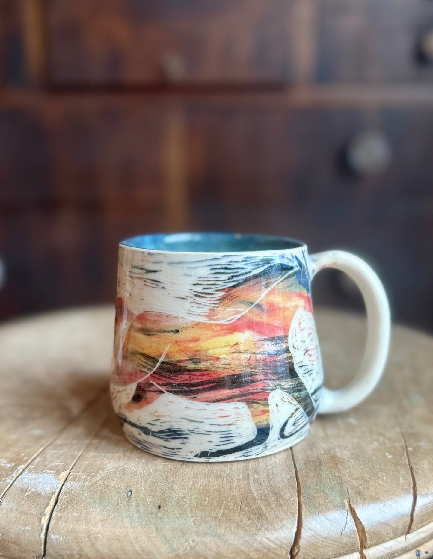 Sunset runaway horse