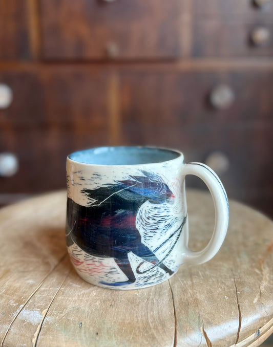 Willow runaway horse mug