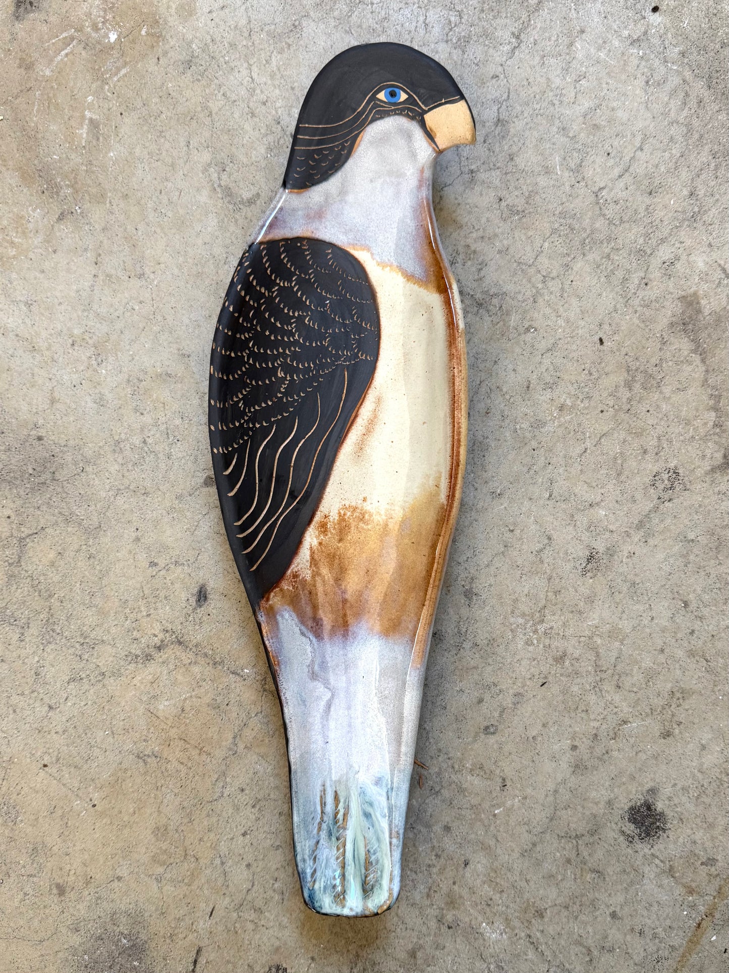 Bowl/ centerpiece :: guardian hawk