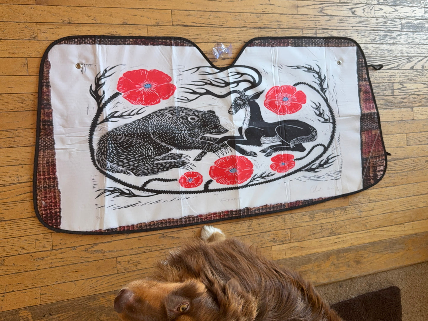 Car windshield sunshade