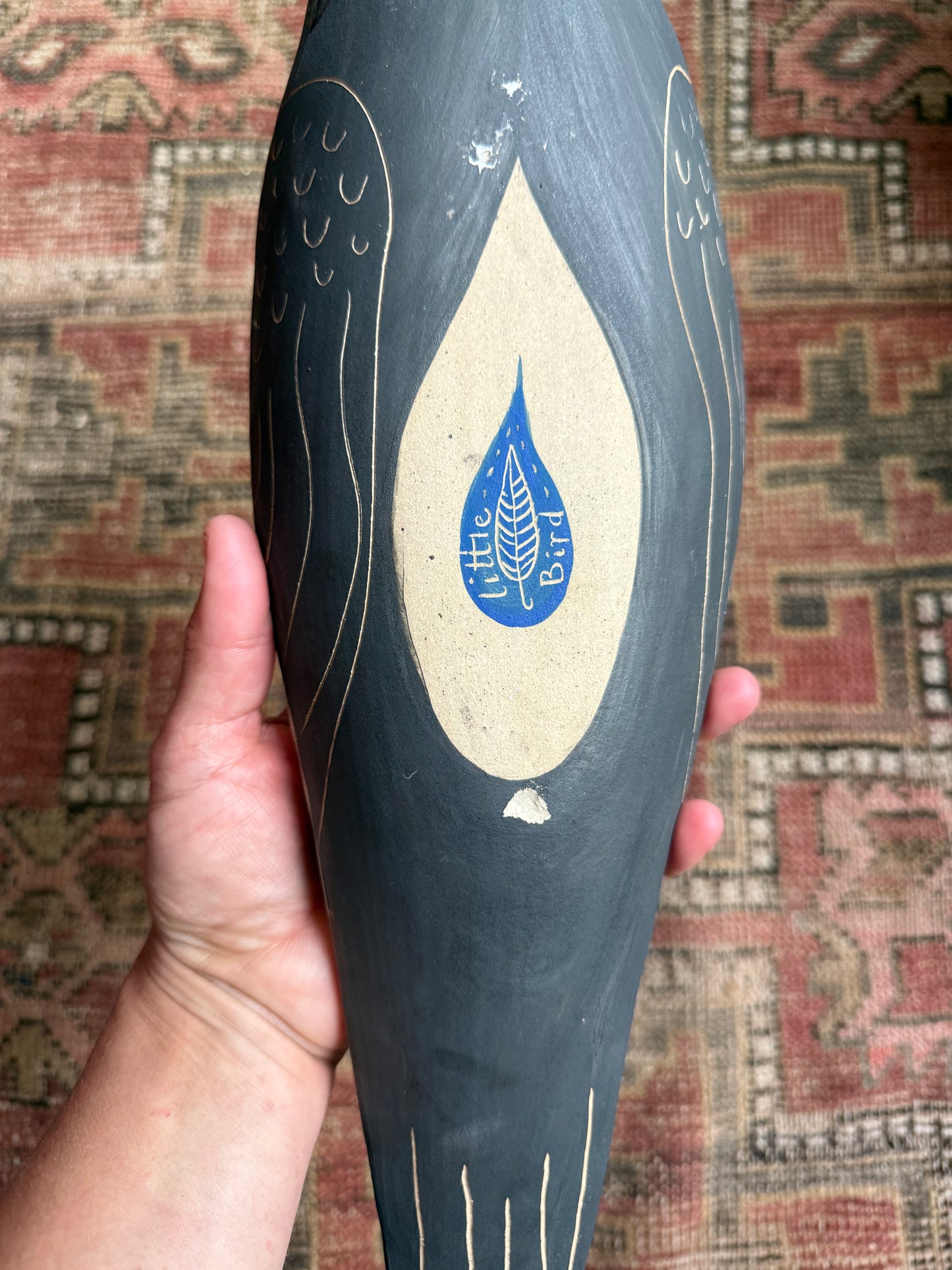 Bowl/ centerpiece :: guardian hawk